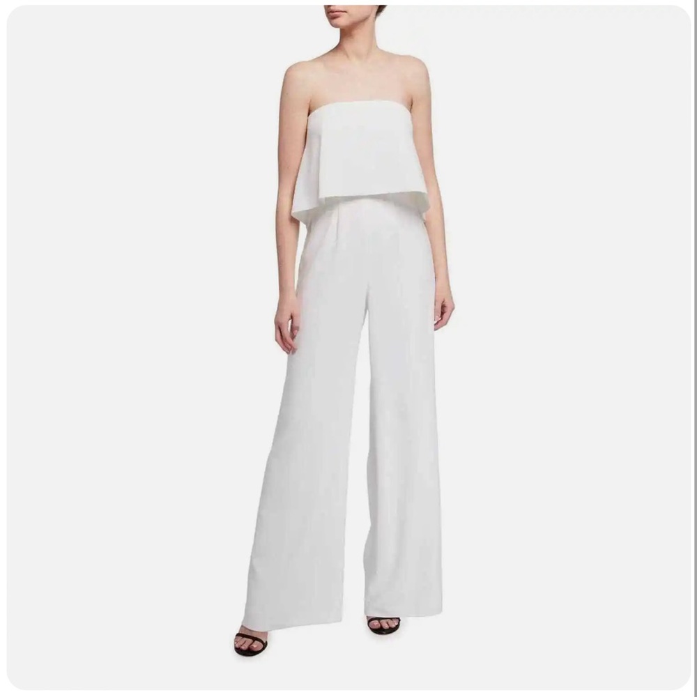 Jay Godfrey Jumpsuit - White Wide Leg - size 4